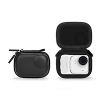 SAMTN Bolsa de Transporte para Insta360 Go Ultra, PU Duro Caso de Almacenamiento de Viaje de la cáscara reservada Lente saliente, Duro Caso de Viaje de la cáscara, Bolso portátil Negro