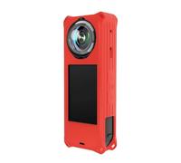 SAMTN Funda de Manga de Silicona para Insta360 X5, Funda Protectora con Tapa de Lente, Cubierta del Cuerpo de la cámara (Rojo)