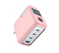 SAMTN Funda Protectora de Silicona para Anker Zolo 140W, a Prueba de arañazos, a Prueba de Golpes, Cubierta del Cargador (Rosa)
