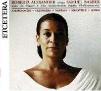 Samuel Barber Roberta Alexander sings Samuel Barber (CD) (Importación USA)