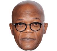 Samuel L Jackson (Bald) Big Head. Máscara más grande que la vida.