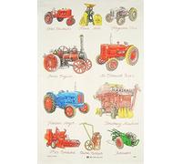 Samuel Lamont Farm Machinery Linen Union - Paño de Cocina, Color Blanco