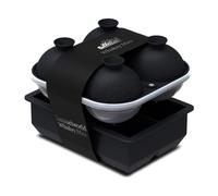 Samuelworld Bandejas de hielo grandes de silicona de alta calidad, paquete de 2, bandeja de cubitos de hielo grande de 2 pulgadas y esfera de hielo grande de 2.5 pulgadas, sin BPA, máquina de hielo