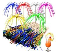 Samulee 160 Piezas CóCteles de Fuegos Artificiales, Bengalas Chispas de Fuego, Sombrillas de CóCteles, DecoracióN de CóCtel para Frutas, Pasteles, Bodas, Bares, Fiestas de Cumpleaños