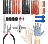 Samulee 21 PCS Kit repara pinchazos Coche, Kit antipinchazos Coche, repara pinchazos Coche, Kit pinchazos Coche, mechas pinchazos MTB, per Auto, Moto, Camion, ATV, Trattore, Camper, SUV