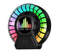 Samuliy Difusor de aire para coche con luz - Lámpara de fragancia difusora para automóvil, ambientadores de aire para automóvil, luz LED de ritmo, salida de aire, aromaterapia para coche, accesorios