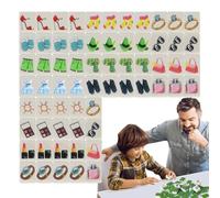 Samuliy Juego Familiar Mahjong,Juego de Mesa Mahjong | Divertido Juego de Mesa Nacional | Bloques de Juego de portátiles creativos para reuniones Familiares, Camping, Barbacoa