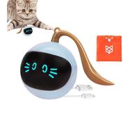 Samuliy Juguete inteligente para gatos | Bola de poder para gatos | Juguete móvil para gatos de interior para jugar y hacer ejercicio, juguetes de enriquecimiento para gatos para la mayoría de gatos y
