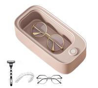 Samuliy Máquina de limpieza de joyas, máquina de limpieza de anillos, 45.000 Hz, dispositivo de limpieza totalmente automático, limpiador ultrasónico de anillos de joyería, base de goma antideslizante