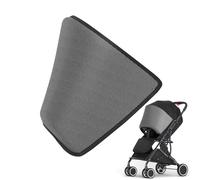Samuliy Parasol para cochecito - Toldo de protección solar para cochecito | Sombrilla transparente, ajustable y transpirable para cochecito para fines de semana, caminata