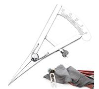 Samuliy prensa de borde - Brújula de metal con bloqueo, divisor de ala de resorte de precisión, brújula de metal con bloqueo, medidor de marcado ajustable de alta precisión