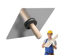 Samuliy Rascador de yeso de pared, bandeja de yeso para masilla, espátula de enlucido, herramientas de yeso de acero inoxidable con mango de madera para raspar barro de hormigón