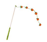 Samuliy Vara De Juguete para Gatos - Vara Interactiva De Autojuego con Diseño De Frutas - Juguetes De Madera para Gatos | para Juego De En Interiores con Ave, y Ratón contra El Aburrimiento