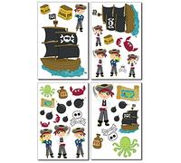 Samunshi® Graz Design - Adhesivo decorativo para pared, diseño de piratas