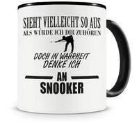 Samunshi® Ich denke an Snooker - Taza de café