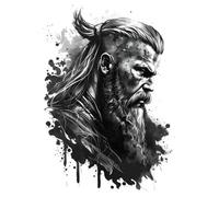 Samunshi Thor Gott von Blitz und Donner Aufkleber Autoaufkleber für Motorrad Bike Roller oder Auto Sticker Bike MTB Mountain Bike Road Road Viking Viking (7 x 10 cm Thor Dios de Blitz und Trueno)