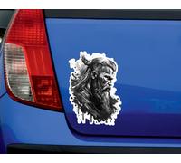 Samunshi Thor Gott von Blitz und Donner Aufkleber Autoaufkleber für Motorrad Bike Roller oder Auto Sticker Bike MTB Mountain Bike Rennbike Viking Viking (11x15cm Thor Dios von Blitz und Trueno)