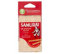 Samurai 100 Spiedini Decoración de abedul Longitud 10 cm