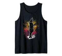Samurai Africano Afro Americano Bushido Guerrero Katana Vintage Camiseta sin Mangas