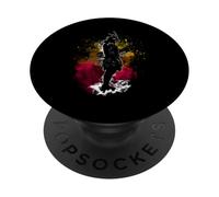 Samurai Africano Afro Americano Bushido Guerrero Katana Vintage PopSockets PopGrip Adhesivo