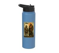 Samurai Alien & Bigfoot | Vintage japonés, OVNI & Ninja Stainless Steel Insulated Water Bottle