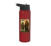 Samurai Alien & Bigfoot | Vintage japonés, OVNI & Ninja Stainless Steel Insulated Water Bottle