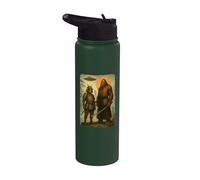 Samurai Alien & Bigfoot | Vintage japonés, OVNI & Ninja Stainless Steel Insulated Water Bottle