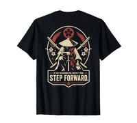 Samurai Anime Warrior Japón Katana Cita Motivacional Camiseta