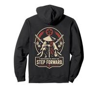 Samurai Anime Warrior Japón Katana Cita Motivacional Sudadera con Capucha