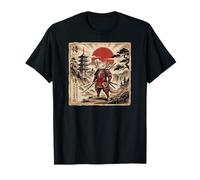 Samurai Axolotl Japanese Vintage Funny Gifts Graphic Art Camiseta