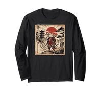 Samurai Axolotl Japanese Vintage Funny Gifts Graphic Art Manga Larga