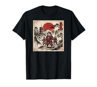 Samurai Bearded Dragons Japanese Vintage Gifts Graphic Art Camiseta