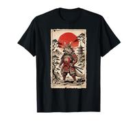 Samurai Bearded Dragons Japanese Vintage Gifts Graphic Art Camiseta