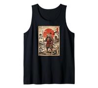 Samurai Bearded Dragons Japanese Vintage Gifts Graphic Art Camiseta sin Mangas