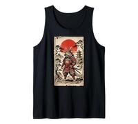 Samurai Bearded Dragons Japanese Vintage Gifts Graphic Art Camiseta sin Mangas
