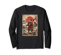 Samurai Bearded Dragons Japanese Vintage Gifts Graphic Art Manga Larga
