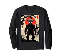 Samurai Bigfoot Japanese UFO Alien Vintage Ukiyo-e Art Sword Manga Larga