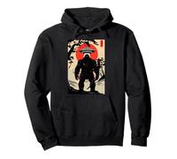 Samurai Bigfoot Japanese UFO Alien Vintage Ukiyo-e Art Sword Sudadera con Capucha