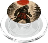 Samurai Bigfoot Japanese Vintage Sasquatch Ukiyo-e Funny PopSockets PopGrip para MagSafe