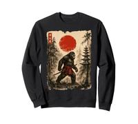 Samurai Bigfoot Japanese Vintage Sasquatch Ukiyo-e Funny Sudadera