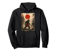 Samurai Bigfoot Japanese Vintage Sasquatch Ukiyo-e Funny Sudadera con Capucha