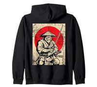 Samurai Bigfoot Japonés Vintage Ukiyo-e Arte Sasquatch Anime Sudadera con Capucha