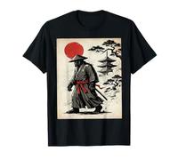 Samurai Bigfoot Warrior Ukiyo-e Arte japonés Sasquatch Camiseta
