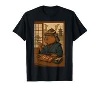 Samurai Capibara Sushi Japonés para Niños Niñas Hombres Mujeres Camiseta