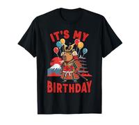 Samurai Capybara Japan Kawaii Anime Warrior Birthday Camiseta