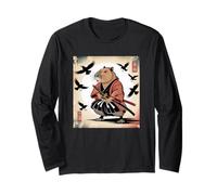Samurai Capybara Japanese Vintage Retro Style Manga Larga
