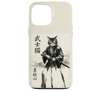 Samurai Cat Warrior Japanese Art Feline Katana Carcasa para iPhone 13 Pro MAX