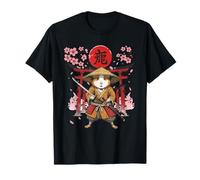 Samurai Conejo De Indias Cultura Japonesa Ukiyo-E Manga Camiseta