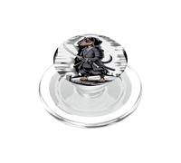Samurai Dachshund Thing, Divertido Amante de los Perros PopSockets PopGrip para MagSafe