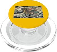 Samurai Dinosaurio Gran Ola japonés Tradicional épico PopSockets PopGrip para MagSafe